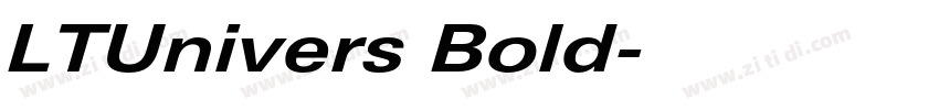 LTUnivers Bold字体转换
